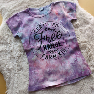 Cotton Graphic Girly Tee- Free Range Farm Kid- Size 6