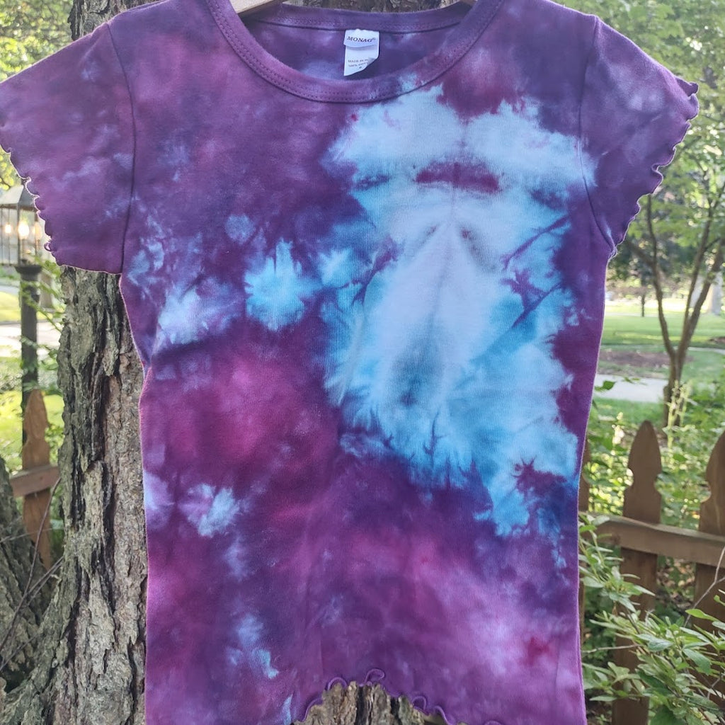 Cotton Hand Dyed Lettuce Tee- Size 6