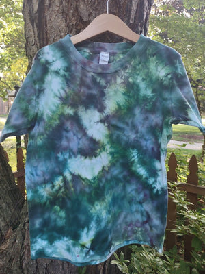 Cotton Hand Dyed Crew Neck Tee- Youth Medium (8-10)