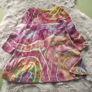 Cotton Interlock Hand Dyed Swing Dress- size 18 months