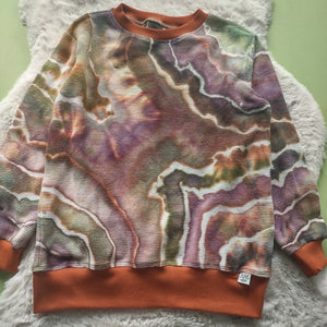 Cotton Waffle Crew Neck Pullover- Size 8