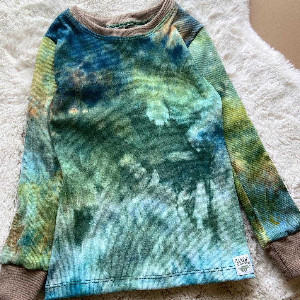 Cotton Rib Slim Crew - Size 5