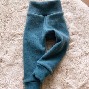 Wool Interlock Cuffed Joggers-Blueprint- Size 3-6 months, +2" inseam
