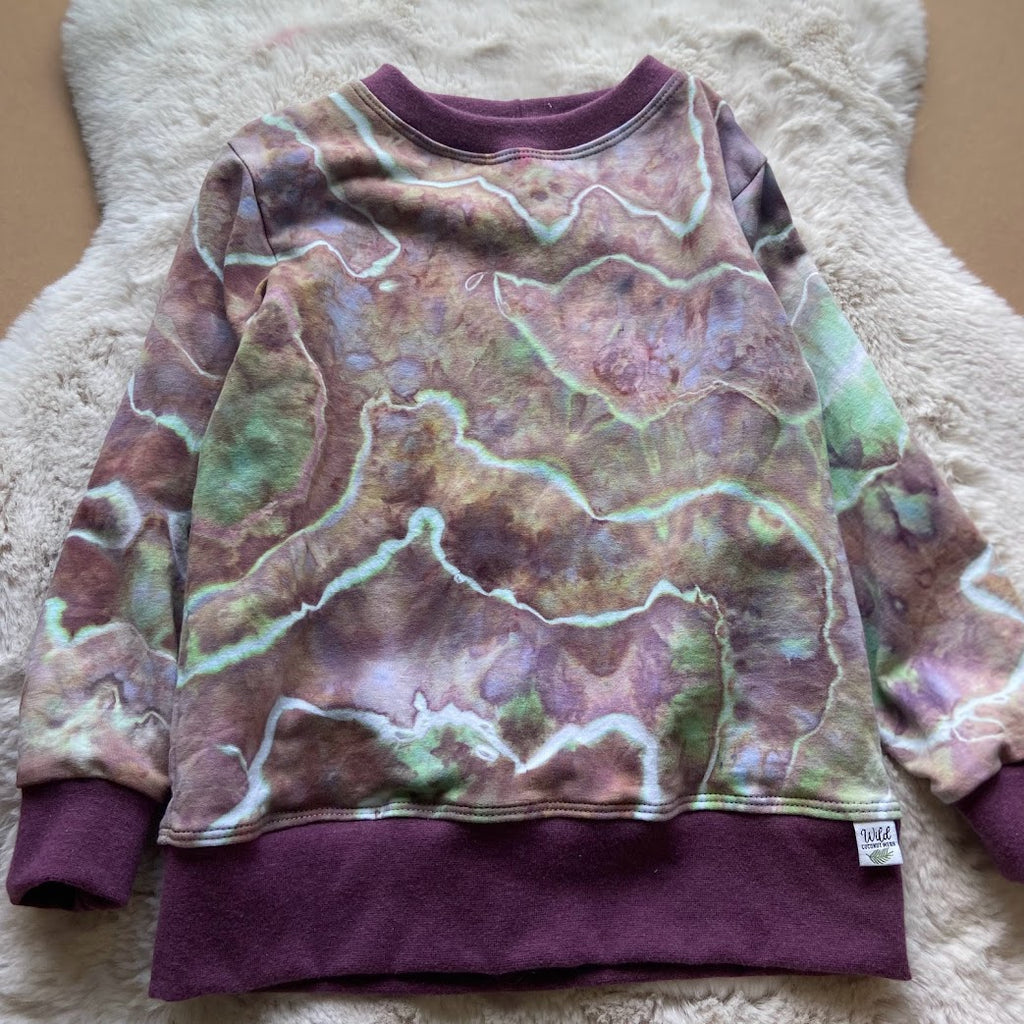 Cotton French Terry Crew Neck Pullover- Size 7